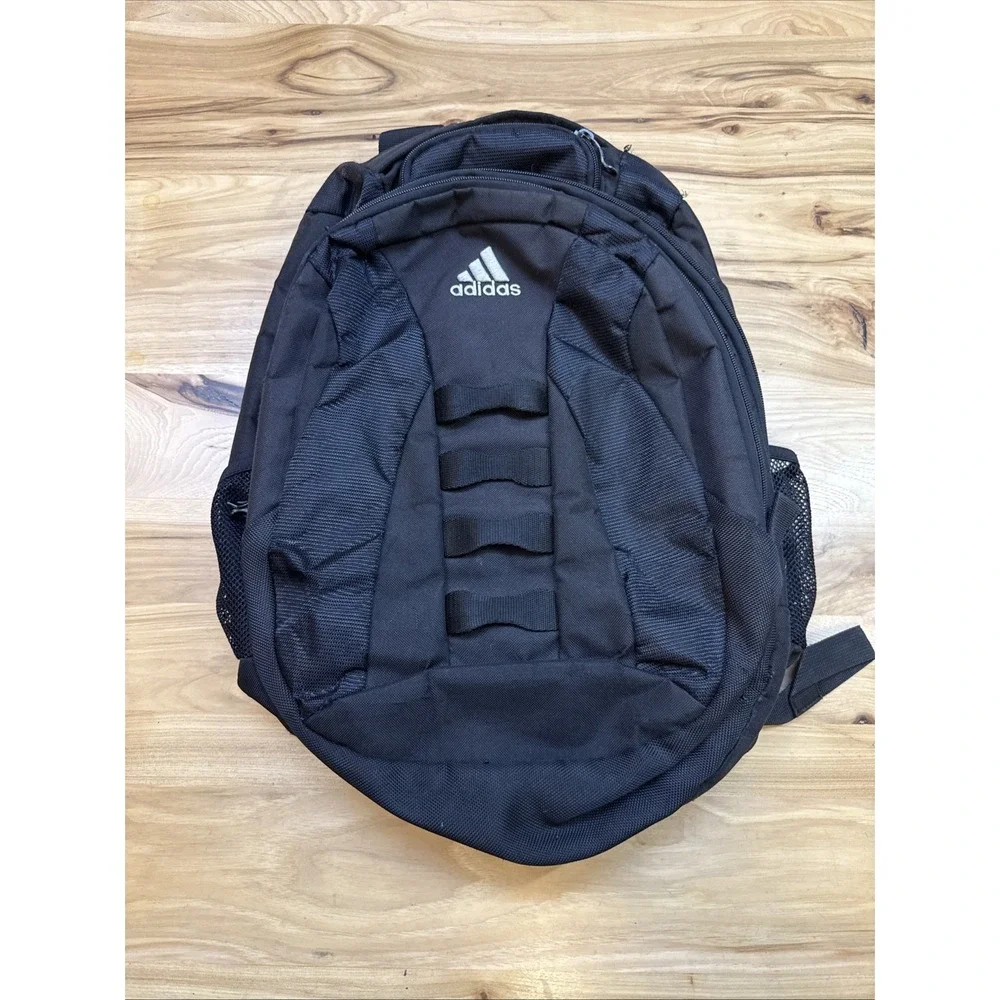 Adidas Load Spring Backpack Book Bag Black School Sports Work READ